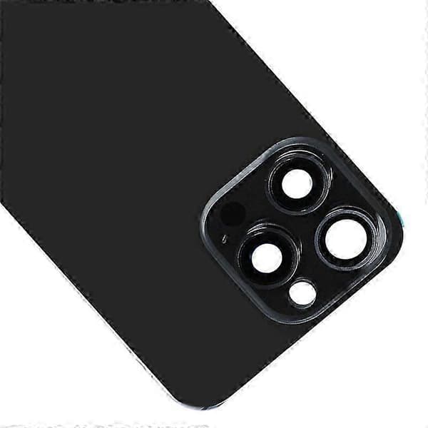 Glassbatterideksel til iPhone 15 Pro Black