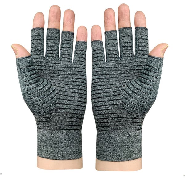 Kompressiokäsineet 1 pari, harmaa Grey S