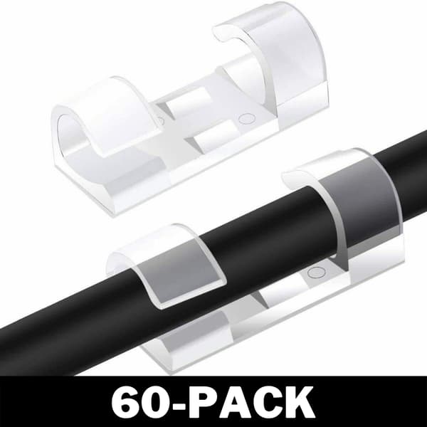 Älykäs kaapelinpidike - Läpinäkyvä ja itseliimautuva 14 20 Pack