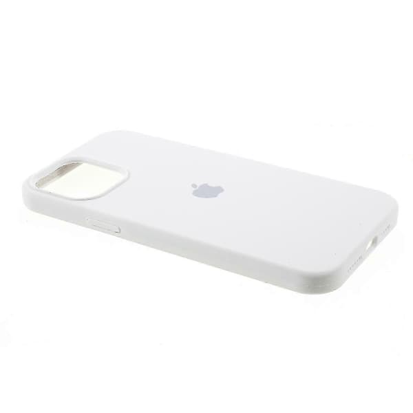 Silkeslen mjuk solid silikonskal för iPhone 12 Mini-fodral White