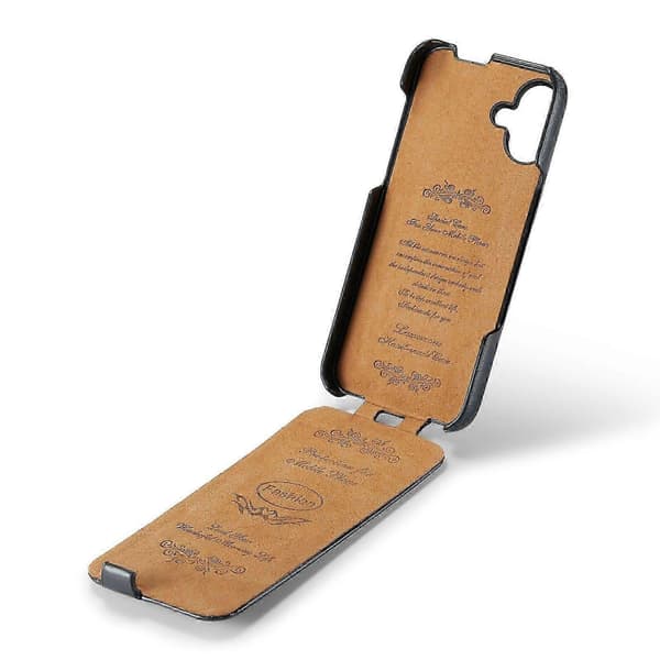 Til iPhone 17 Etui Lodret Flip PU Læder + PC Telefoncover Red