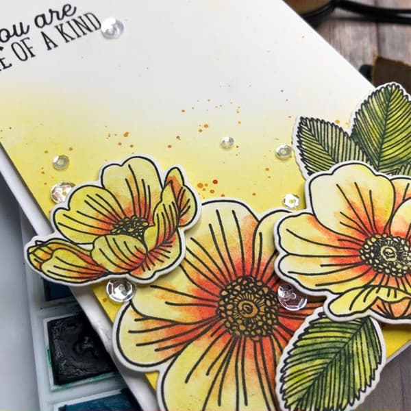 Blommor Löv Clear Stamp Die Cuts Combo Dekorativ Präglingsform Stencil