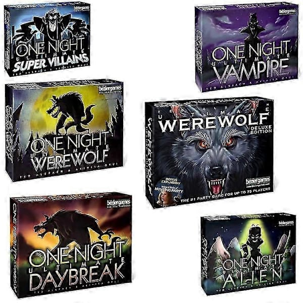 Engelsk versjon Brettspill One Night Ultimate Werewolf Breaking Dawn
