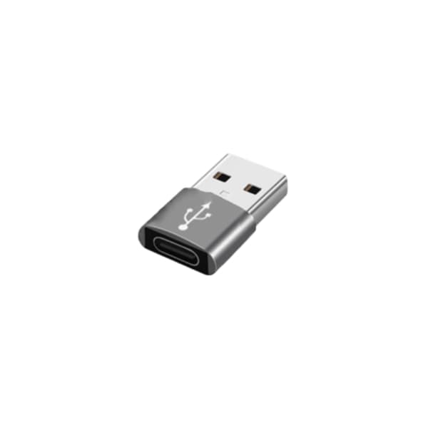 Nopea USB-C–USB-sovitin – Metalliset värit 4 Grå