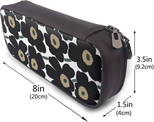 Marimekko Pennfodral i läder Kontorsväska Bärbar Förvaringslåda Kosmetisk Låda Mapp bd002989