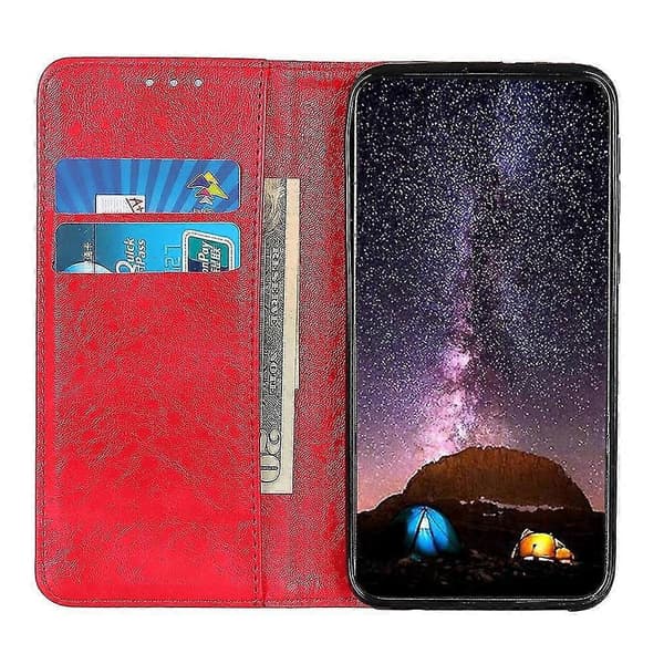 OPPO Realme X7 Pro -nahkakotelo Red