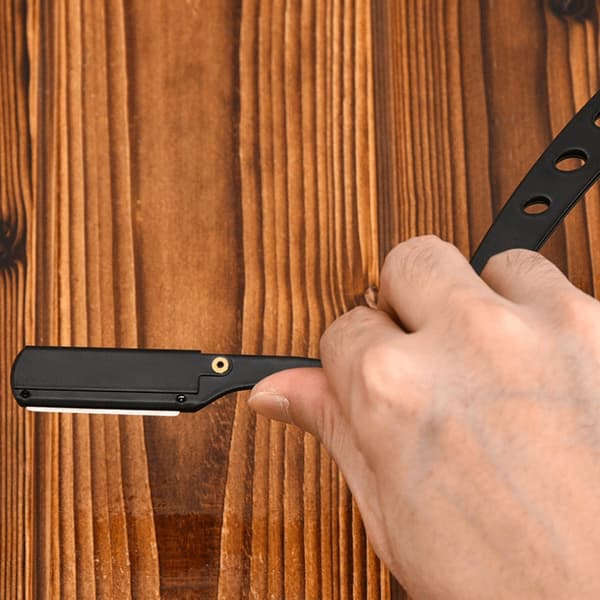 Barberkniv i rustfrit stål - Shavette hårfjerning sølv 24 1-Pack