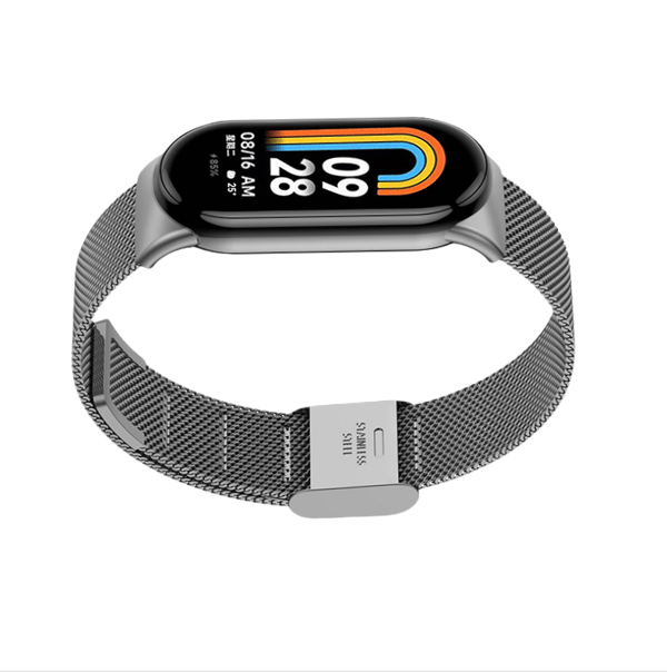 Urrem i metal til Xiaomi Mi Band 8/9 Grey