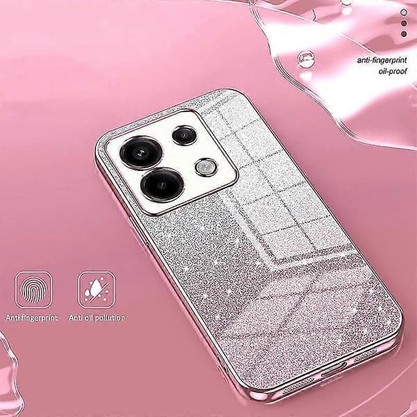 Glitter Skal för Xiaomimi Note 13 Pro 5G med Exakta Utskärningar, TPU Mobilskal, påskpresent