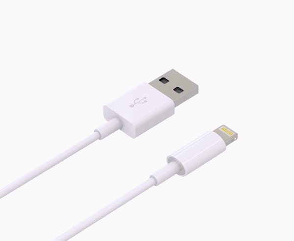 1M Lightning Pikalatauskaapeli iPhone Valkoinen iOS15 32 2-Pack