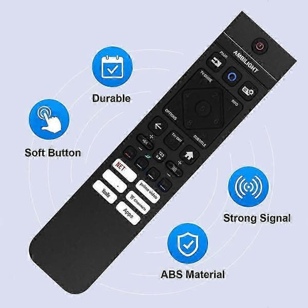 Erstatningsfjernkontroll SRC-3215-01 for Philips TV 398GM10BEPHNE000SY Fjernkontroll uten stemmefunksjon