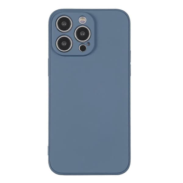 Silikone telefoncover til iPhone 14 Pro Grey Blue