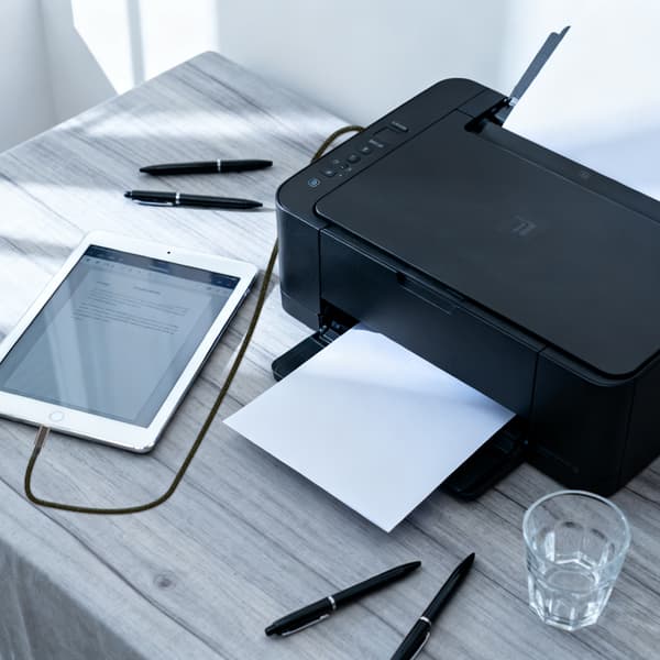 USB-B–USB-C-tulostinkaapeli, musta Black 2 m