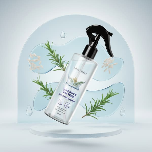 Rosmarin & Risvatten Hårväxtspray 200ml Närande Reparerande Hårvårdsspray