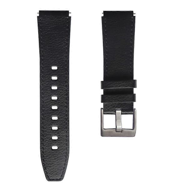 Lærreim til Huawei Watch GT2 Pro Black
