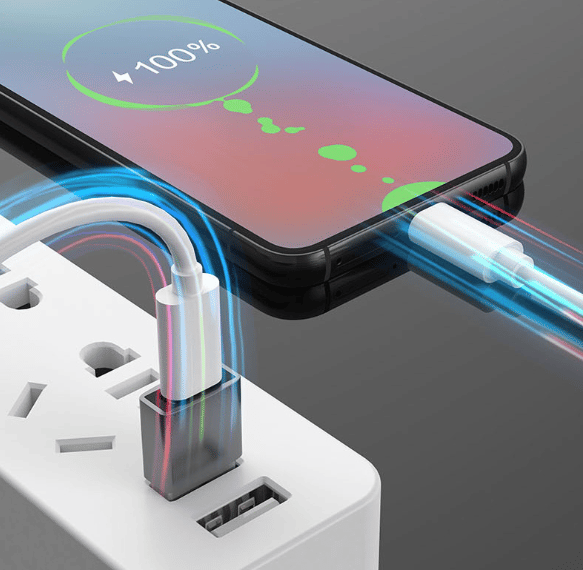 USB-A (uros) - USB-C (naaras) -sovitin Black