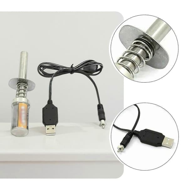 Nitro Glødeplugstarter med USB-lader 1800mah Nitro Motor RC Bil NYd2 (FMY)