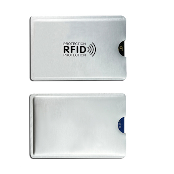 Kortmappe med RFID-blokkering, 10-pakning Silver