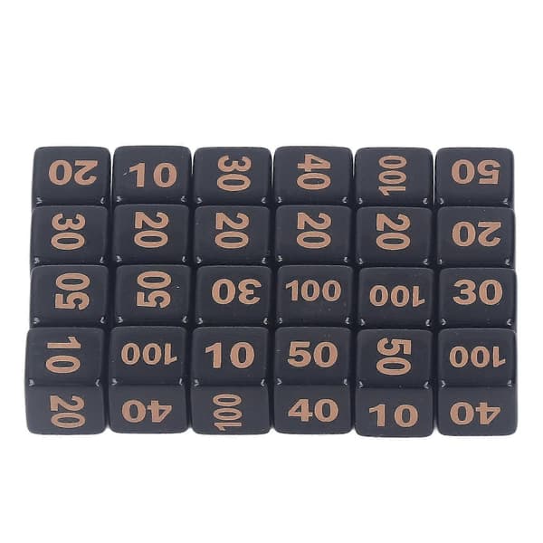 24st D6 Polyhedral Tärningar 14mm Akryl Vattentäta Balanserade Speltärningar För Bordsspel