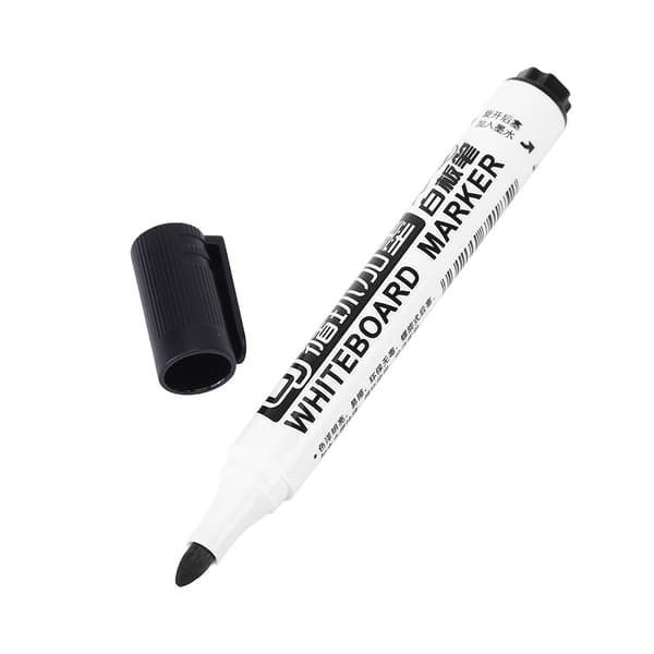 Giftfria raderbara whiteboardpennor - 10-pack (svart)