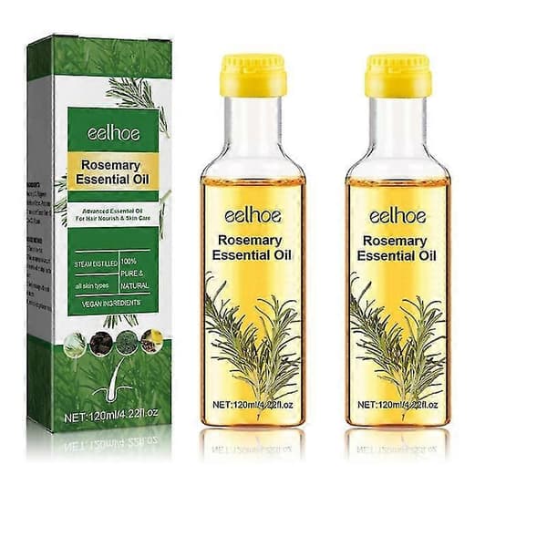 2st 120ml Rosmarin Hårolja Näring Hår, Stimulerar Hårväxt Förebygger Håravfall