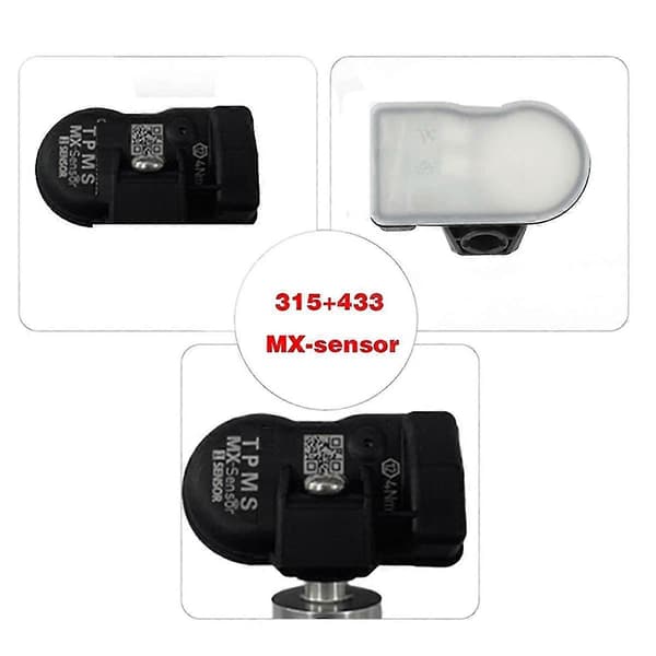 12 stk. Programmerbar TPMS-sensor 315 433MHz Universal 2 i 1 Dæktrykssensorsystem Ubegrænset Edi