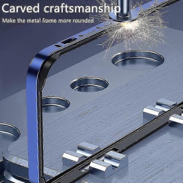 Støtsikkert aluminiumsstøtfangerdeksel til iPhone 14 Pro Max/Pro/14 Plus med hevet kantbeskyttelse Silver iPhone 14 Pro Max