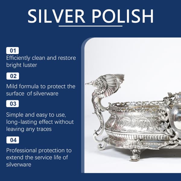 100 ml Silver Putz för silver och silverpläterade instrument, bibehåller glansen länge