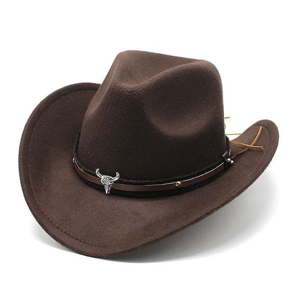 Western Cowboy Hatt Filthatt brun