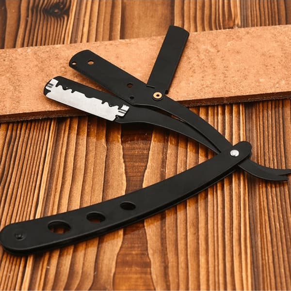 Barberkniv i rustfrit stål - Shavette hårfjerning sølv 24 1-Pack