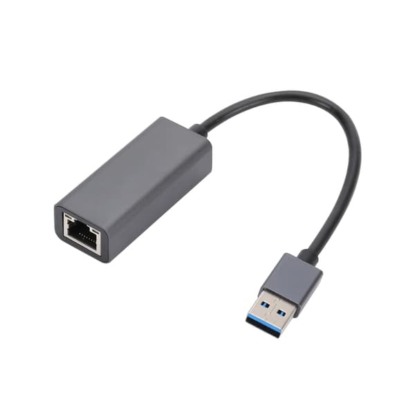 Nopea USB–Ethernet-sovitin – 1000 Mbps musta (1 Gbit/s) 48