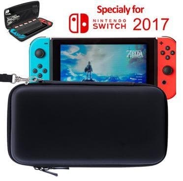 Hård opbevaringskasse, kompatibel kasse til Nintendo Switch, sort 250