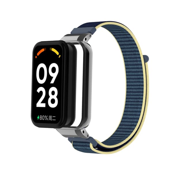 Nylonranneke Xiaomi Redmi Band 2/8 Active -älykellolle Blue