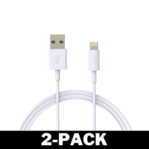 1M Lightning Hurtig Oplader Kabel Til iPhone Hvid iOS15 48 3-Pack