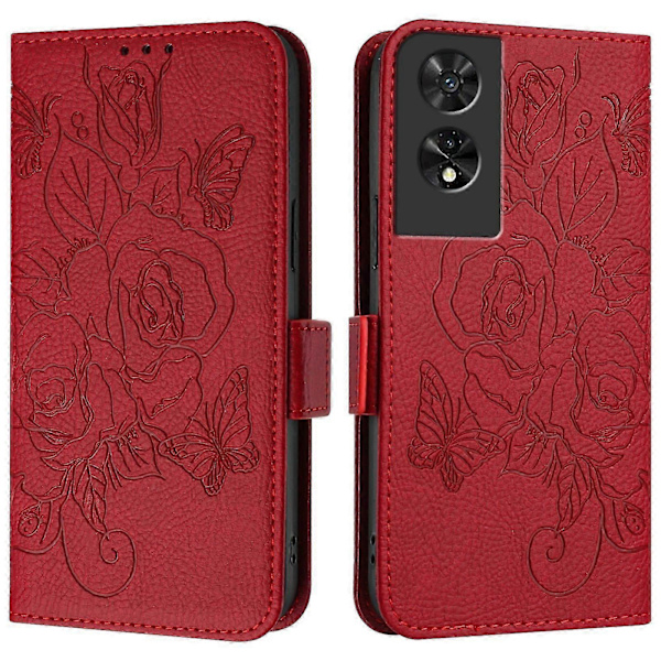 RFID læderetui til TCL 505 Red