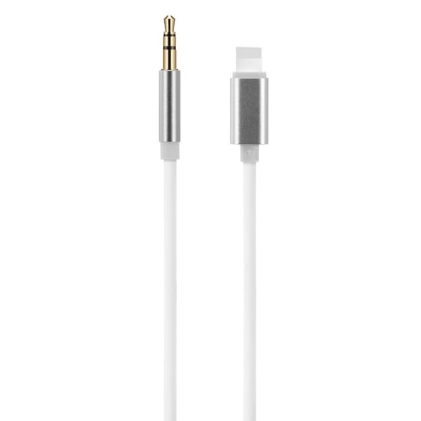 1 meter Lightning - AUX 3.5mm Kabel for bilen / hodetelefoner 48 2-Pack