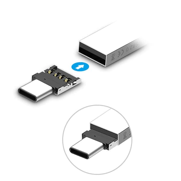 USB - USB-C -sovitin 36 3-Pack