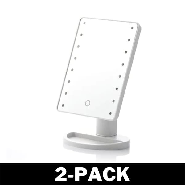 Tyylikäs meikkipeili LED-valoilla 240 1-Pack