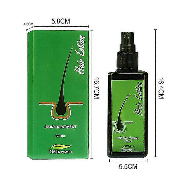 3 flaskor Håråterväxtlotion Hårvård Håravfall Olja Skallighet Mot Håravfall 120ml 3 bottles