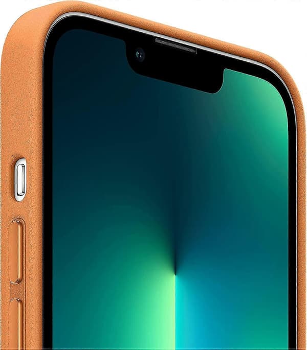KINZON 1 stk. oransje Apple-skinnveske (til iPhone 12 Pro Max)