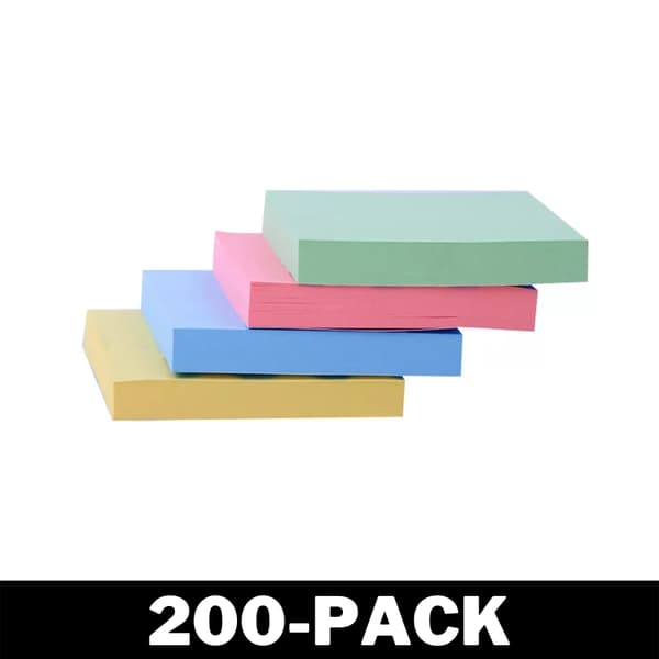 Selvklæbende Noter - Sticky Notes Flerfarvede 72 300-Pack