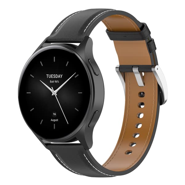 Urrem Ægte læder Samsung Galaxy Watch 5 Sort Black 20 mm