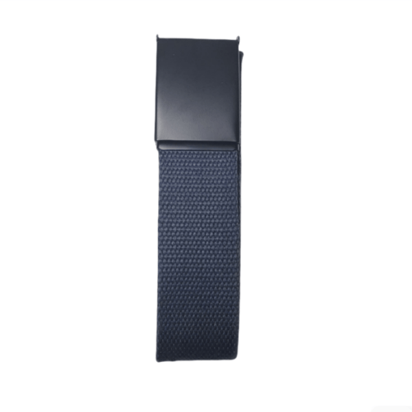 Enfärgat bälte i canvasmaterial Dark brown