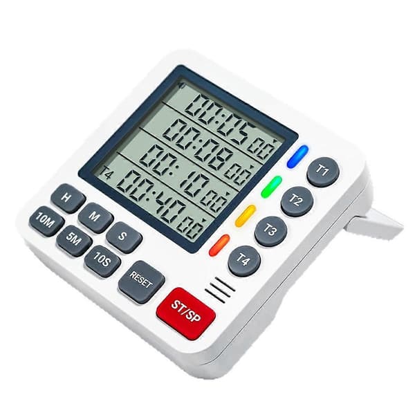 4-kanals timer LCD-display timer for matlaging (FMY) White