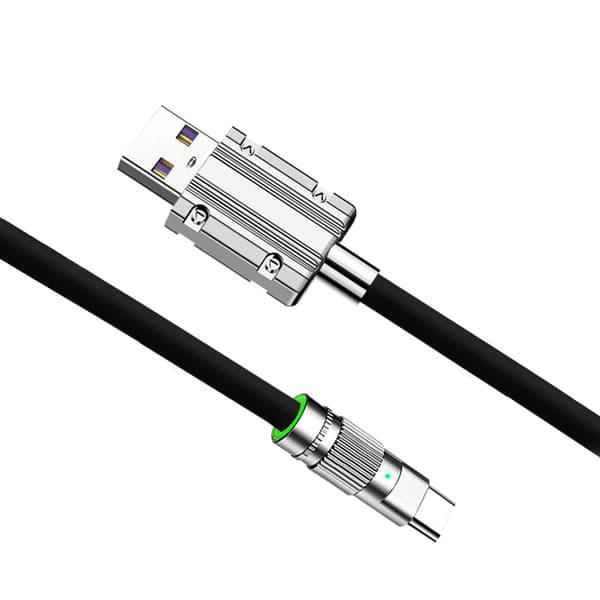 USB-C ladekabel 120W hurtiglading - 1 meter Gul