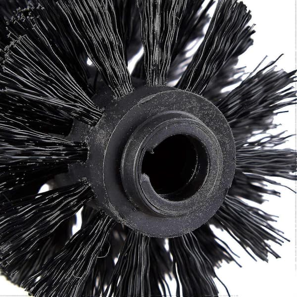 Toalett Erstatningsbørstehode Hvit Erstatningsbørster Diameter 8cm black 5pcs
