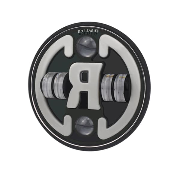 Bildomlys Frontstøtfangerlampe LED-frontlys Supersterk for Wrangler 7 tommer