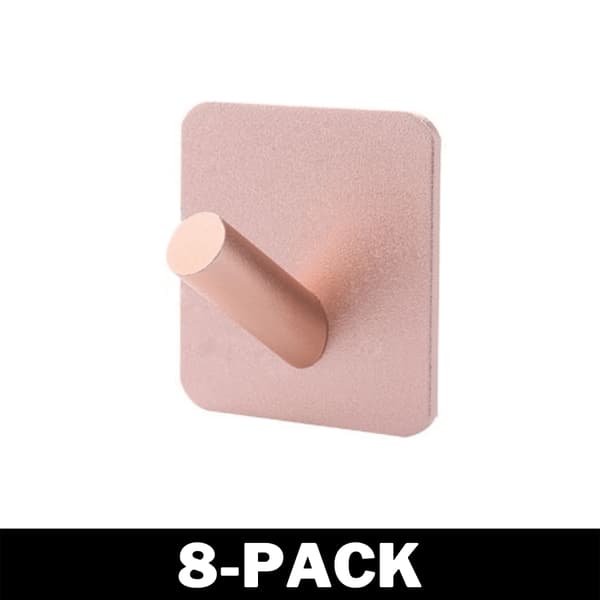 Tyylikäs pyyhekoukku - Helppo kiinnittää - Ruusukulta 96 4-Pack