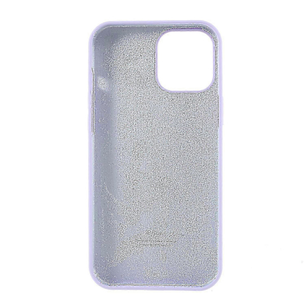 Silkeblød Solid Silikone Cover til iPhone 12 Mini Light purple