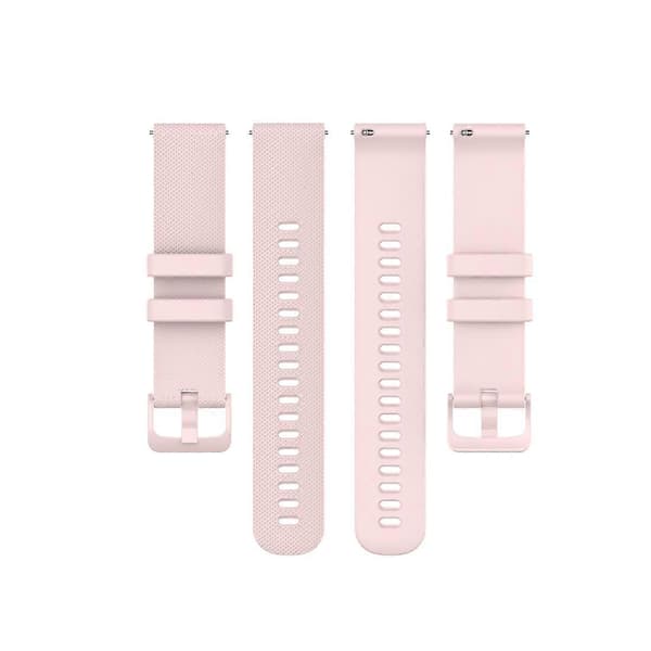 Til Garmin Vivoactive 4 22mm Silikone Urrem Pink